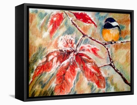 Little Bird In The Winter-Mary Smith-Framed Premier Image Canvas