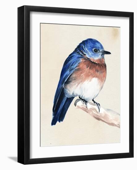 Little Bird on Branch I-Jennifer Paxton Parker-Framed Art Print