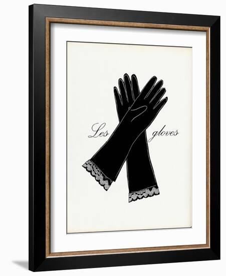 Little Black Gloves-Studio 5-Framed Art Print