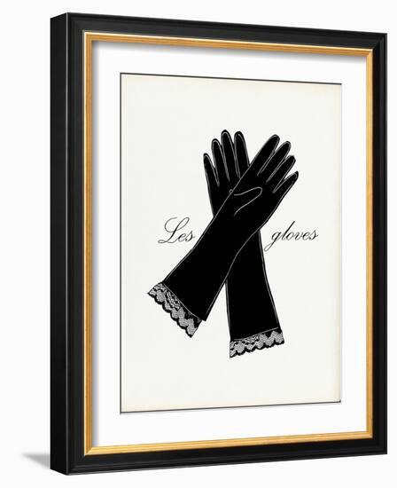 Little Black Gloves-Studio 5-Framed Art Print