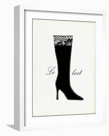 Little Black Tall Boot-Studio 5-Framed Art Print