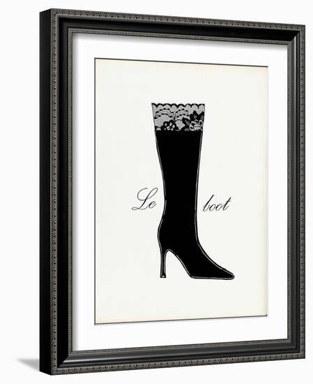 Little Black Tall Boot-Studio 5-Framed Art Print