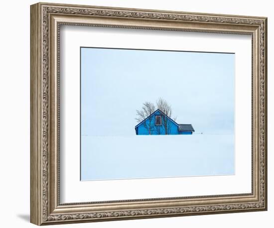 Little blue house-Marco Carmassi-Framed Photographic Print