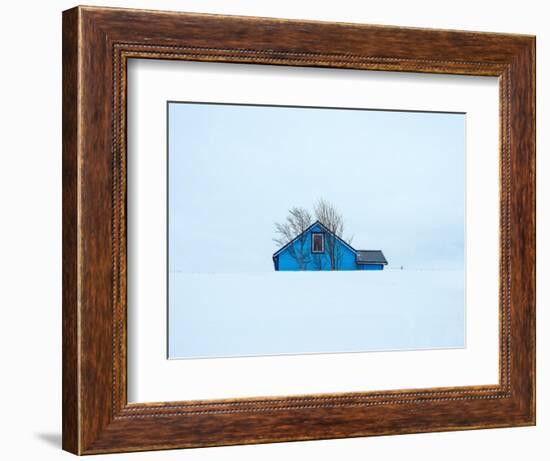 Little blue house-Marco Carmassi-Framed Photographic Print