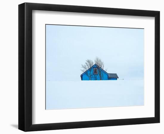 Little blue house-Marco Carmassi-Framed Photographic Print