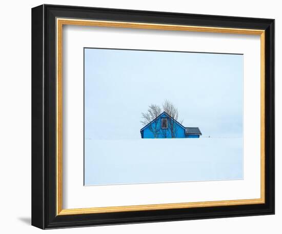 Little blue house-Marco Carmassi-Framed Photographic Print