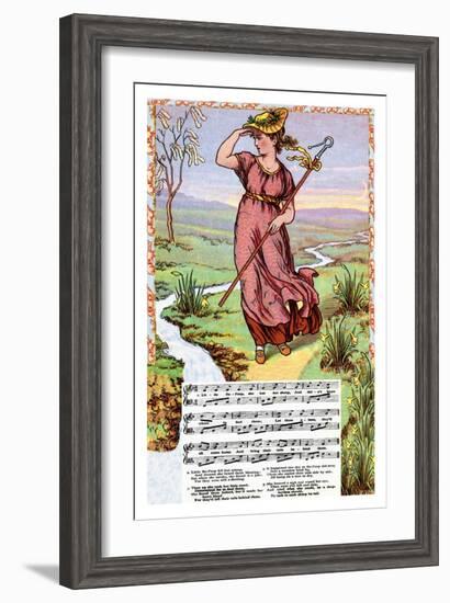 Little Bo Peep, c.1885-Walter Crane-Framed Art Print