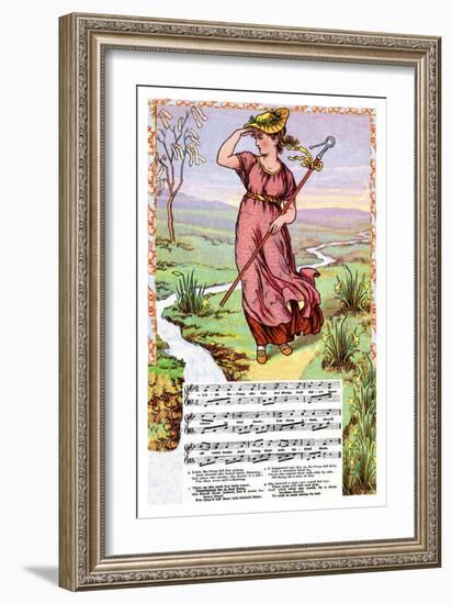 Little Bo Peep, c.1885-Walter Crane-Framed Art Print