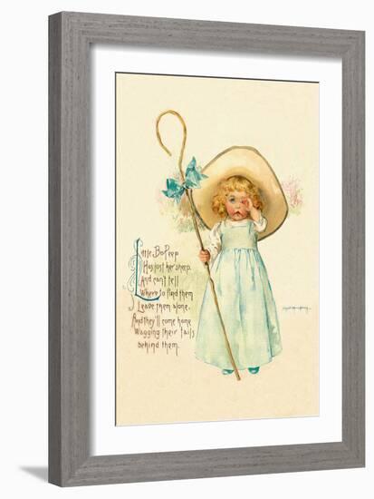 Little Bo Peep-Maud Humphrey-Framed Art Print