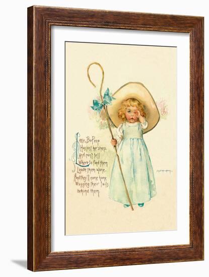 Little Bo Peep-Maud Humphrey-Framed Art Print