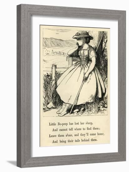 Little Bo-Peep-T. Dalziel-Framed Art Print