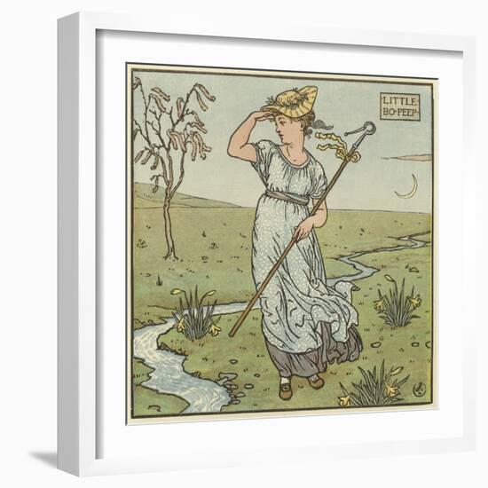 Little Bo Peep-Walter Crane-Framed Giclee Print