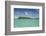 Little boat in the turquoise lagoon of Bora Bora, Society Islands, French Polynesia, Pacific-Michael Runkel-Framed Photographic Print