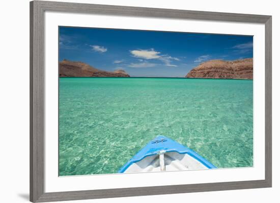 Little Boat in the Turquoise Waters at Isla Espiritu Santo, Baja California, Mexico, North America-Michael Runkel-Framed Photographic Print