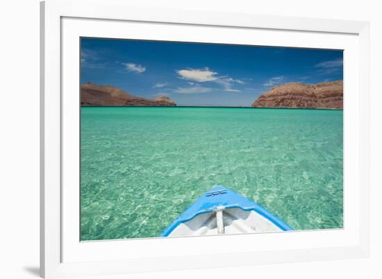 Little Boat in the Turquoise Waters at Isla Espiritu Santo, Baja California, Mexico, North America-Michael Runkel-Framed Photographic Print