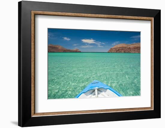 Little Boat in the Turquoise Waters at Isla Espiritu Santo, Baja California, Mexico, North America-Michael Runkel-Framed Photographic Print