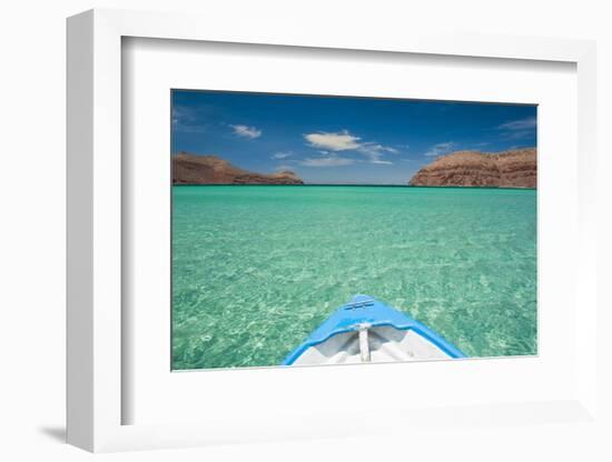 Little Boat in the Turquoise Waters at Isla Espiritu Santo, Baja California, Mexico, North America-Michael Runkel-Framed Photographic Print