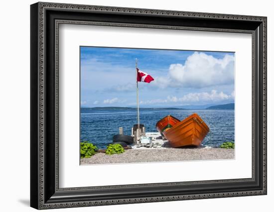 Little Boats in Th Harbour of Corner Brook, Newfoundland, Canada, North America-Michael Runkel-Framed Photographic Print