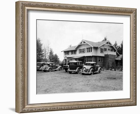 Little Bohemia Lodge, John Dillinger and His Gang Escaped a Machine Gun Shoot Out with the FBI-null-Framed Photo