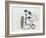 Little Boy and Girl by Old Fashioned Bicycle-Nora Hernandez-Framed Giclee Print