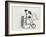 Little Boy and Girl by Old Fashioned Bicycle-Nora Hernandez-Framed Giclee Print