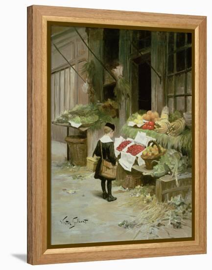 Little Boy at the Market-Victor Gabriel Gilbert-Framed Premier Image Canvas