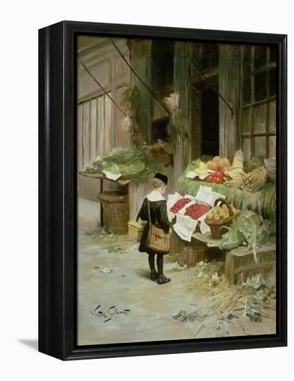 Little Boy at the Market-Victor Gabriel Gilbert-Framed Premier Image Canvas