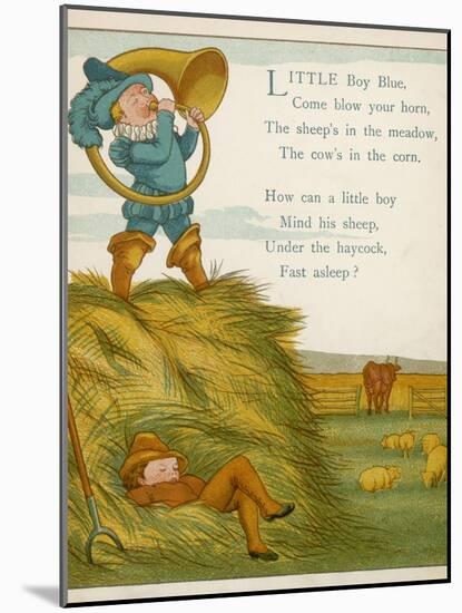 Little Boy Blue, the Horn-Blower Stands on Top of the Haystack-Edward Hamilton Bell-Mounted Photographic Print