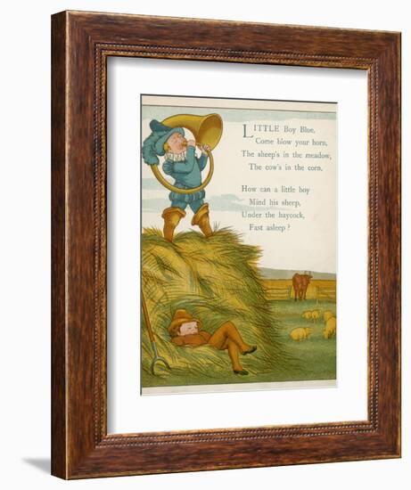 Little Boy Blue, the Horn-Blower Stands on Top of the Haystack-Edward Hamilton Bell-Framed Premium Photographic Print