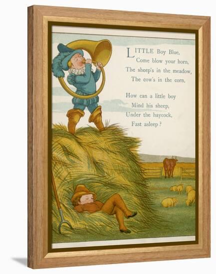 Little Boy Blue, the Horn-Blower Stands on Top of the Haystack-Edward Hamilton Bell-Framed Premier Image Canvas
