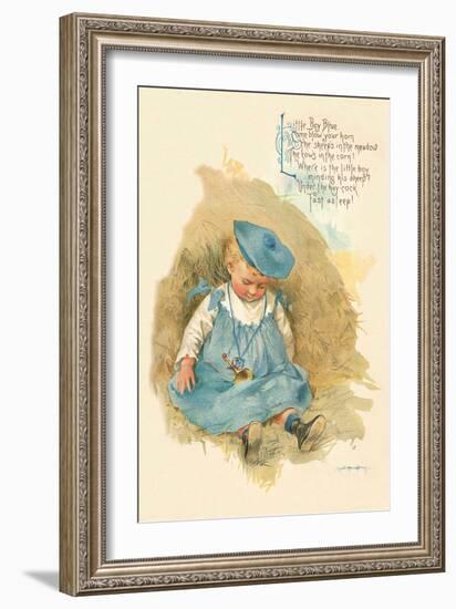 Little Boy Blue-Maud Humphrey-Framed Art Print