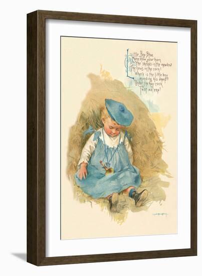 Little Boy Blue-Maud Humphrey-Framed Art Print