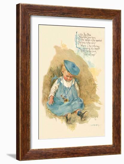 Little Boy Blue-Maud Humphrey-Framed Art Print