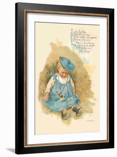 Little Boy Blue-Maud Humphrey-Framed Art Print