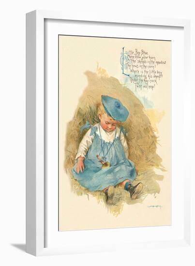 Little Boy Blue-Maud Humphrey-Framed Art Print