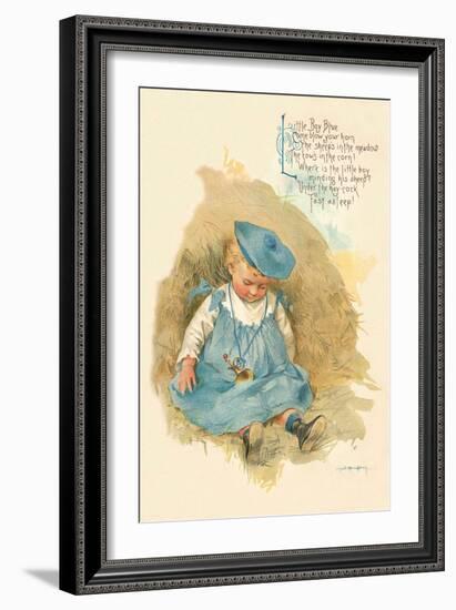 Little Boy Blue-Maud Humphrey-Framed Art Print