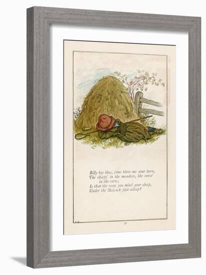 Little Boy Blue-Kate Greenaway-Framed Art Print