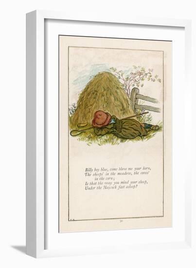 Little Boy Blue-Kate Greenaway-Framed Art Print