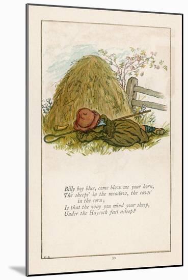 Little Boy Blue-Kate Greenaway-Mounted Art Print