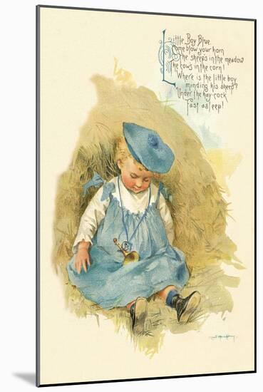 Little Boy Blue-Maud Humphrey-Mounted Art Print