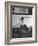 Little Boy Sitting on His Luggage While Waiting For the Train at the Denver Union Station-Sam Shere-Framed Photographic Print