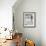 Little Boy Standing on a Surf Board Staring at the Water-Allan Grant-Framed Photographic Print displayed on a wall