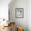 Little Boy Standing on a Surf Board Staring at the Water-Allan Grant-Framed Photographic Print displayed on a wall