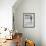 Little Boy Standing on a Surf Board Staring at the Water-Allan Grant-Framed Photographic Print displayed on a wall