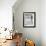 Little Boy Standing on a Surf Board Staring at the Water-Allan Grant-Framed Photographic Print displayed on a wall