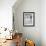 Little Boy Standing on a Surf Board Staring at the Water-Allan Grant-Framed Photographic Print displayed on a wall