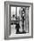 Little Boy Staring Up at Medieval Suit of Armor in the Metropolitan Museum of Art-Alfred Eisenstaedt-Framed Photographic Print