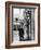 Little Boy Staring Up at Medieval Suit of Armor in the Metropolitan Museum of Art-Alfred Eisenstaedt-Framed Photographic Print