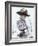 Little Boy Wearing Cowboy Hat-Nora Hernandez-Framed Giclee Print