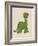 Little Brontosaurus-Designs Sweet Melody-Framed Art Print